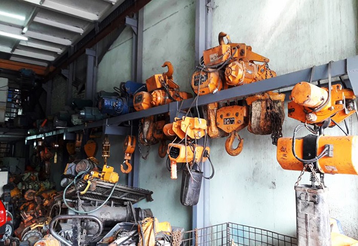 Mua Bán Máy Tời Cũ: tời xích palang, máy tời treo cũ nội địa, tời xây dựng thanh lý 9 Mua tời Điện Mini Cũ